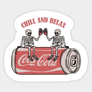 Skull cheers Sticker